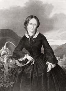 Portrait of Charlotte Bronte (1816 - 1855), poet and novelist