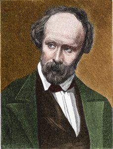 Portrait of Christian Friedrich Hebbel (1813-1863) German poet and playwright. by Unknown artist