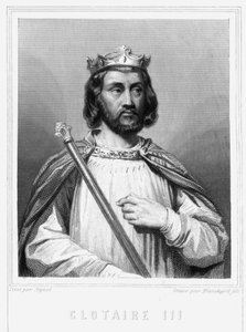 Portrait of Clotaire III (652 - 673), King of Neustria and Burgundy - in “Histoire des Français” by Lavallée by Unknown artist
