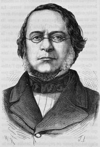 Portrait of Daniele Manin (1804 - 1857). Engraving of the end of the 19th century in 