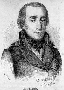 Portrait of Duke Louis Antoine Henri de Bourbon Duke of Enghien (1772-1804), French prince, he was shot by Bonaparte on 21 March 1804