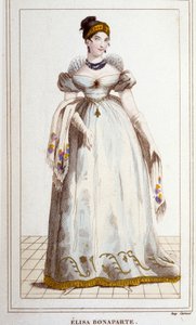 Portrait of Elisa Bonaparte (Maria Anna dit Eliza) by Unknown artist