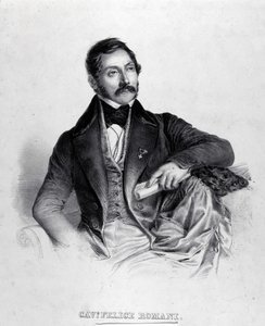 Portrait of Felice Romani, librettist, poet and Italian critic (1788-1865) by Unknown artist