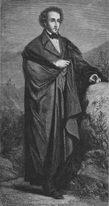 Portrait of Felix Mendelssohn-Bartholdy (1809 - 1847) German composer by Hamman. by Unknown artist