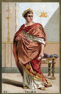 Portrait of Francois-Joseph Talma (1763-1826), French actor. Chromolithography of the late 19th century by Unknown artist