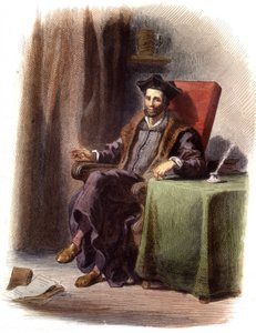 Portrait of François Rabelais seated (1483-1553) - in 