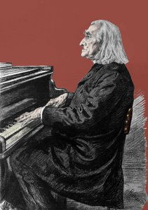 Portrait of Franz Liszt, Hungarian piano composer and pianist