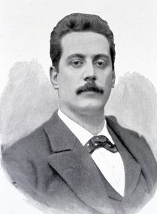 Portrait of Giacomo Puccini, Italian composer (1858-1924) by Unknown artist