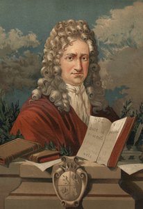Portrait of Gottfried Wilhelm Leibniz (1646 - 1716) from La Ciencia y sus Hombres by Louis Figuier. Barcelona 1881 by Unknown artist