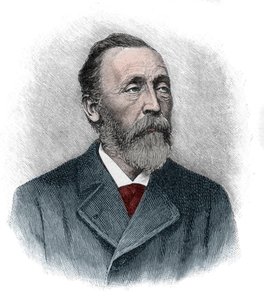 Portrait of Heinrich von Stephan (1831-1897) a general post director for the German Empire who reorganized the German postal service by Unknown artist