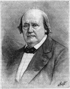 Portrait of Henri Milne Edwards (1800-1885), French naturalist. (From a photograph). Engraving in 