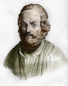 Portrait of Homer (9th Century BC), Greek Poet. In Ancient History of Rollin. 1829 by Unknown artist