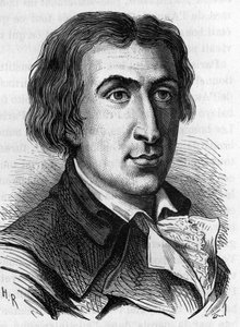 Portrait of Jacques Pierre Brissot de Warville, French journalist and politician (1754 - 1793). He founded the Societe des Amis des Noirs, a supporter of the abolition of slavery. Engraving of the 19th century