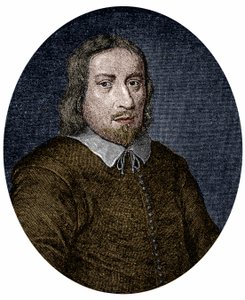 Portrait of Jakob Bohme (or Boehme) German philosopher and mystic. Engraving of the 17th century by Unknown artist