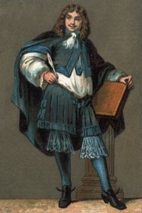 Portrait of Jean Baptiste Poquelin dit Moliere Chromolithography circa 1890 by Unknown artist