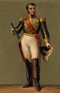Portrait of Jean Lannes, Duke of Montebello (1769 - 1809) Marshal of France. Chromolithography of the 19th century.