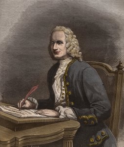 Portrait of Jean Philippe Rameau (1683-1764), French Composer - Engraving in 