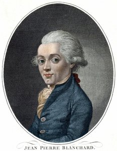 Portrait of Jean Pierre Blanchard (1709 - 1853), French aeronaut
