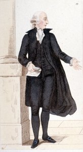 Portrait of Jean Sylvain Bailly, writer, astronomer and politician elected to the Académie française. Engraving from 1830. by Unknown artist