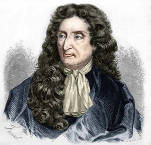 Portrait of Jean de La Fontaine (1621-1695), French poet