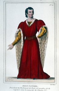 Portrait of Jehan Pastorel, President of the Paris Parliament and Member of the Regency Under the Minority of Charles VI