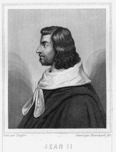 Portrait of John II the Good (1319-1364), King of France - in “Histoire des Français” by Lavallée, engraving by Unknown artist