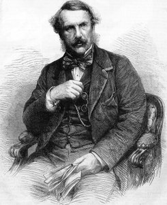 Portrait of John Laird Mair Lawrence, British administrator (1811 to 1879), Governor of English India (engraving 1864) by Unknown artist