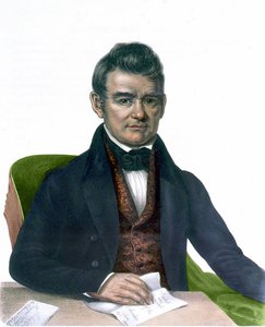 Portrait of John Ross, Engraving 1843 by Unknown artist