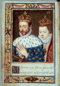 Portrait of King Charles IX and Elizabeth of Austria, Queen of France by Unknown artist