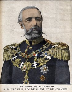 Portrait of King Oscar II. King of Sweden and Norway. 1829-1907 by Unknown artist