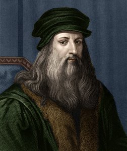 Portrait of Leonardo da Vinci (1452-1519), Italian painter. by Unknown artist