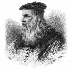 Portrait of Leonardo da Vinci (1452 - 1519). by Unknown artist