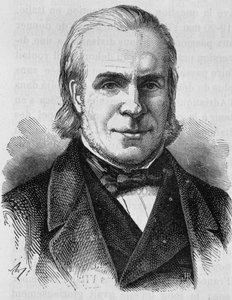 Portrait of Louis Antoine Garnier-Pages. Engraving of the end of the 19th century in 