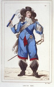 Portrait of Louis XIII, King of France (engraving of 1830) by Unknown artist
