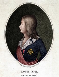 Portrait of Louis XVII, Dauphin of France - engraving of the 19th century