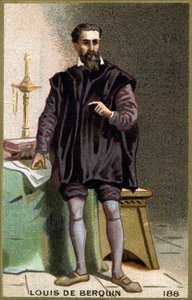 Portrait of Louis de Berquin, knight and humanist by Unknown artist