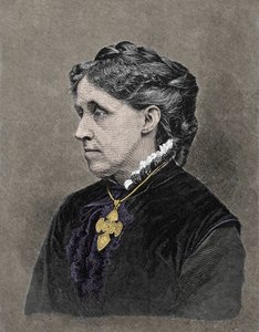 Portrait of Louisa May Alcott (1832-1888), American novelist