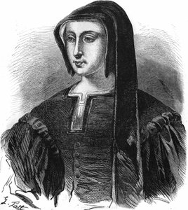 Portrait of Louise de Savoie (1476-1531), regent of France, wife of Charles de Valois, Duke of Angoulême and mother of François I. Engraving of the 19th century by Unknown artist