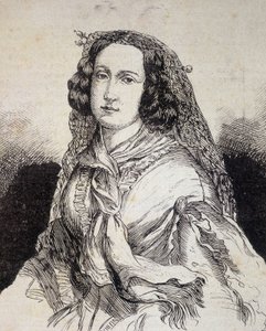 Portrait of Madame Marceline Desbordes-Valmore (1786 - 1859), French writer by Unknown artist