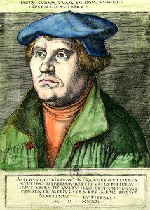 Portrait of Martin Luther (16th Century Engraving)