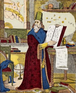 Portrait of Michel de Notre Dame (Nostradamus), French astrologer and doctor - Engraving by Unknown artist