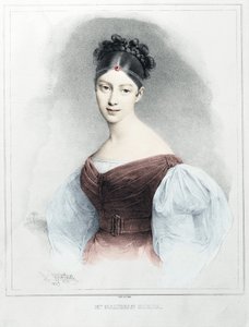 Portrait of Mrs. Malibran Garcia - Singer Mezzo Soprano by Unknown artist