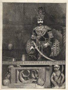 Portrait of Nasser Ed Din, Shah of Persia