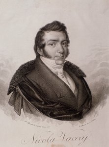 Portrait of Nicola Vaccai (engraving) by Unknown artist