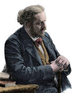 Portrait of Paul Jules Barbier (1825-1901) French writer by Unknown artist