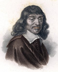 Portrait of René Descartes, Engraving 19th Century by Unknown artist