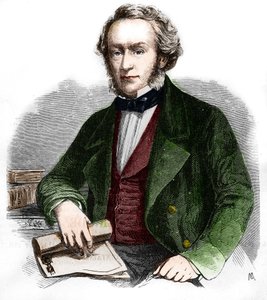 Portrait of Richard Cobden. British economist and politician (1804 -1865). Engraving from 1866. by Unknown artist