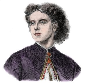 Portrait of Rosine Bloch (1844-1891) French Mezzo-soprano singer by Unknown artist