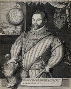 Portrait of Sir Francis Drake (circa 1540-1596), English navigator.