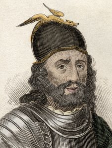 Portrait of Sir William Wallace (Braveheart), Scottish Knight (engraving of the 19th century) by Unknown artist